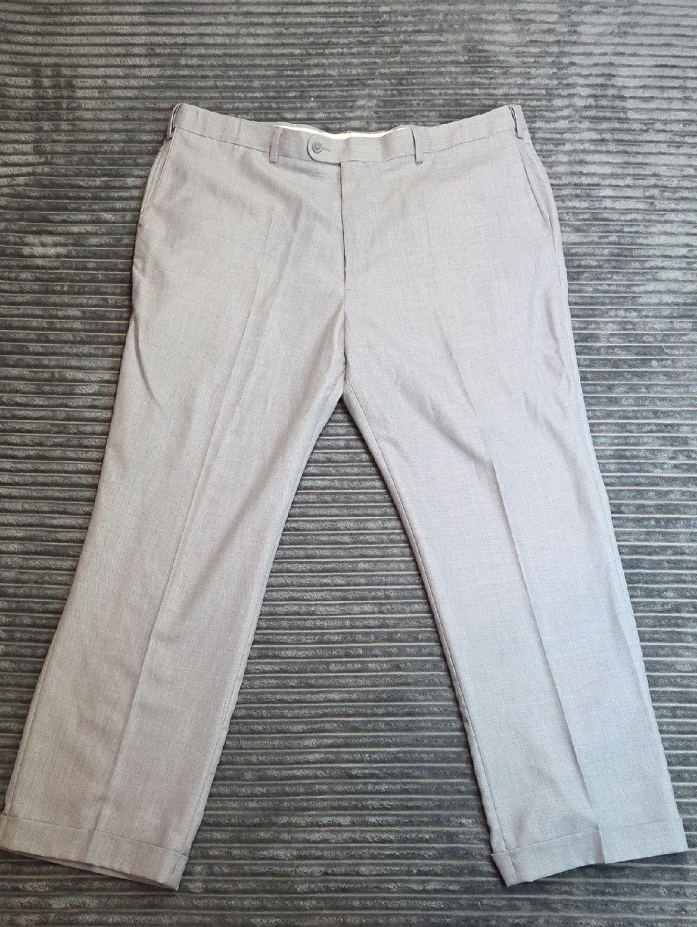 Men's Light Gray Dress Pants - Smart Tailored Trousers